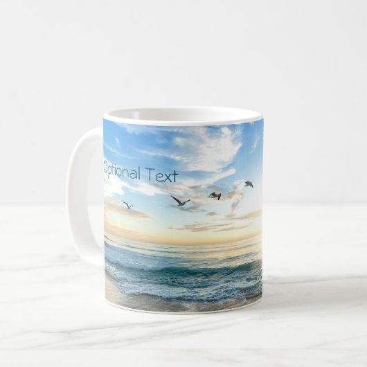 Mug Mouettes de plage du matin (Devant gauche)