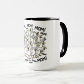 Mug Mouettes drôles appelant maman (Devant droit)