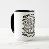 Mug Mouettes drôles appelant maman (Devant gauche)
