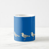 Mug Mouettes sur un arrière - plan bleu (Centre)
