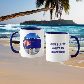 Mug Mouettes Veulent Avoir Soleil Drôle de Goéland