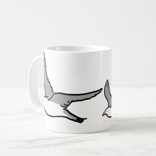 Mug Mouettes volantes (Devant gauche)