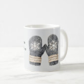 Mug Moufle Grise Vœux Chaleureux (Devant droit)