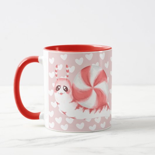 Mug Moug d'escargot de menthe rouge (Gauche)