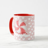 Mug Moug d'escargot de menthe rouge (Devant gauche)