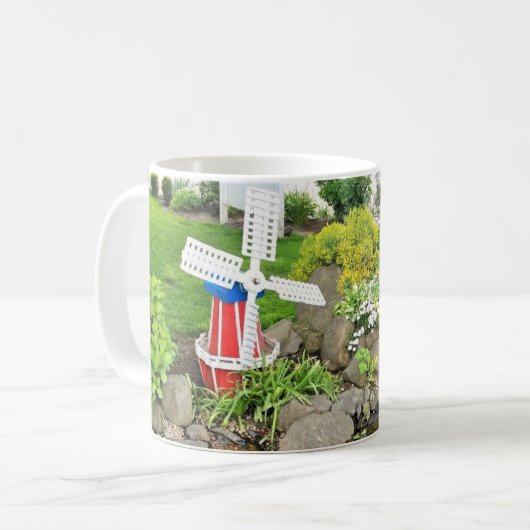 Mug Moulin à vent Jardin Décor (Devant gauche)