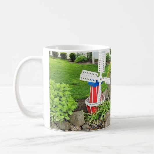 Mug Moulin à vent Jardin Décor (Gauche)