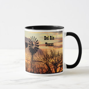 Mug Moulin à vent souvenir de Del Rio Texas