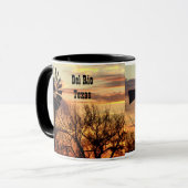 Mug Moulin à vent souvenir de Del Rio Texas (Devant gauche)