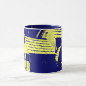 Mug Moulin bleu marine et jaune (Centre)