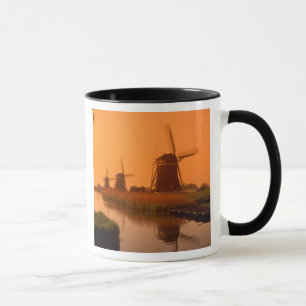 Mug Moulins à vent au coucher du soleil, Leidschendam,