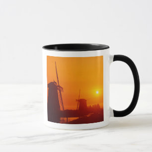Mug Moulins à vent au coucher du soleil, Schermerhorn,