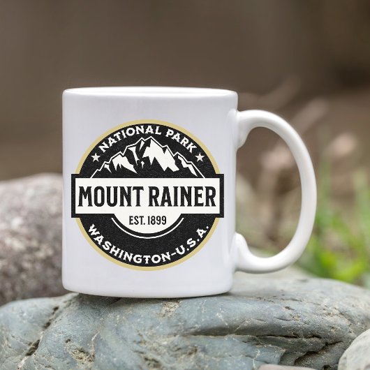 Mug Mount Rainier National Park Alpine Logo