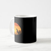 Mug Mountain Biking Retro Sunset Trail Rider  (Devant gauche)