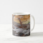Mug Mountain Cougar Winter Scene Coffee Cup  (Devant droit)