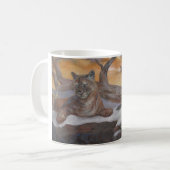 Mug Mountain Cougar Winter Scene Coffee Cup  (Devant gauche)