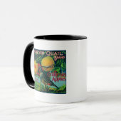 Mug Mountain Quail Apple Crate Étiquette (Devant gauche)