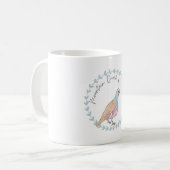 Mug Mountain Quail bird species animal logo (Devant gauche)