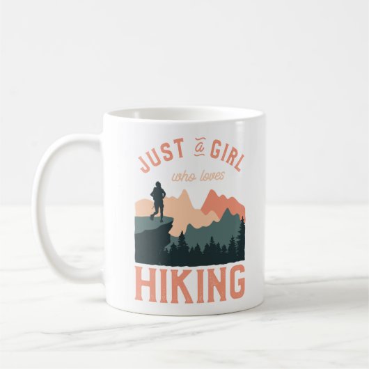Mug Mountain Sun Juste Une Fille Qui Aime Le Camping R (Gauche)