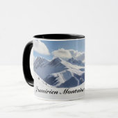 Mug Mountaineering with Climber Silhouette and Mtns (Devant gauche)