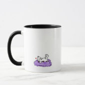 Mug Mouse aime le chat noir à deux tons (Gauche)