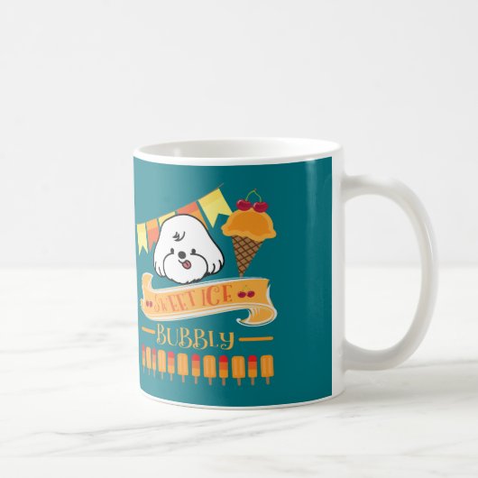 Mug mousseux aime la glace (Droite)
