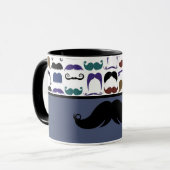 Mug Moustache à la mode Stache de moustache de guidon (Devant gauche)