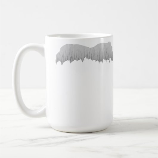 Mug Moustache adaptée pour un génie (Gauche)