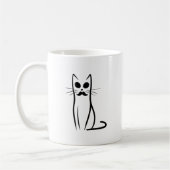 Mug Moustache Chat Papa Chat Abstrait Papa Funny Minim (Gauche)