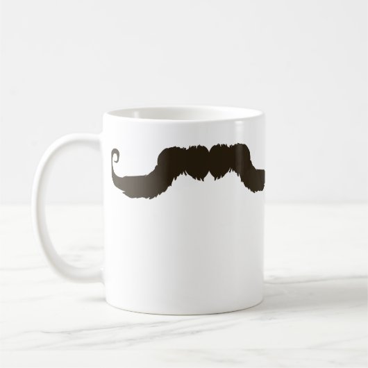 Mug Moustache courbée virile (Gauche)