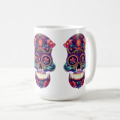 Mug Moustache crâne à sucre (Devant droit)