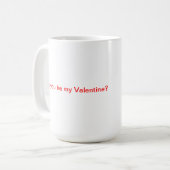 Mug Moustache de Saint-Valentin (Devant gauche)