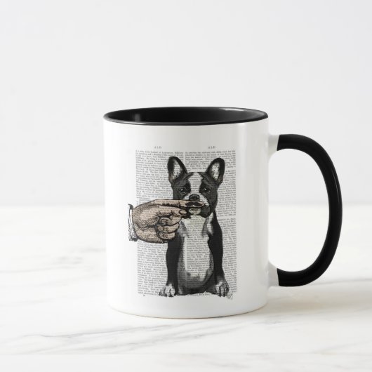 Mug Moustache de taureau français et de doigt (Droite)