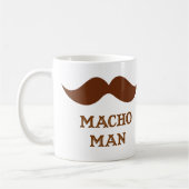 Mug Moustache drôle de macho (Gauche)