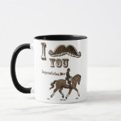 Mug Moustache I vous équestres (Gauche)