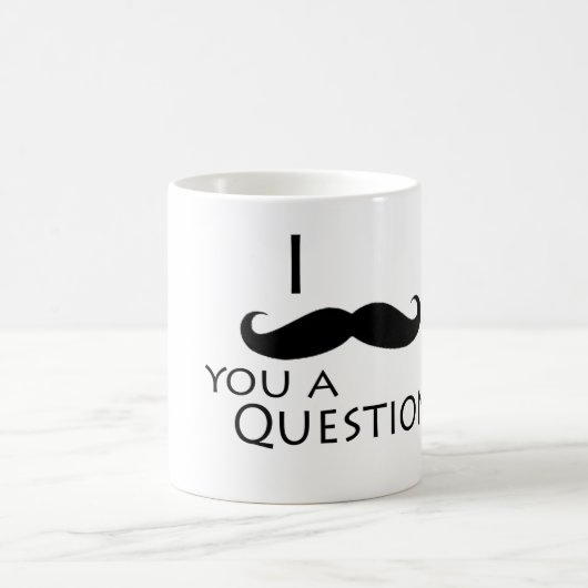 Mug Moustache I vous une question (Centre)