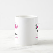 Mug Moustache I vous une question dans le rose (Centre)