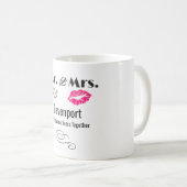 Mug Moustache & Lèvres M. & Mme - Anniversaire (Devant droit)