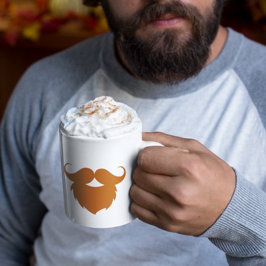 Mug Moustache marron drôle