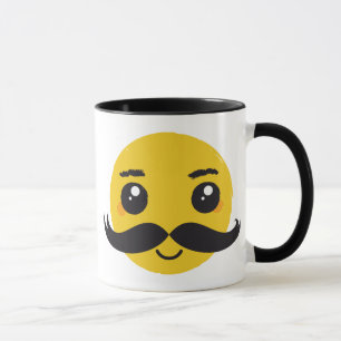 Mug Moustache Mignonne Souriante