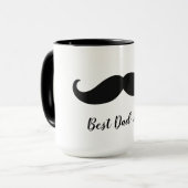 Mug Moustache noire (Devant gauche)