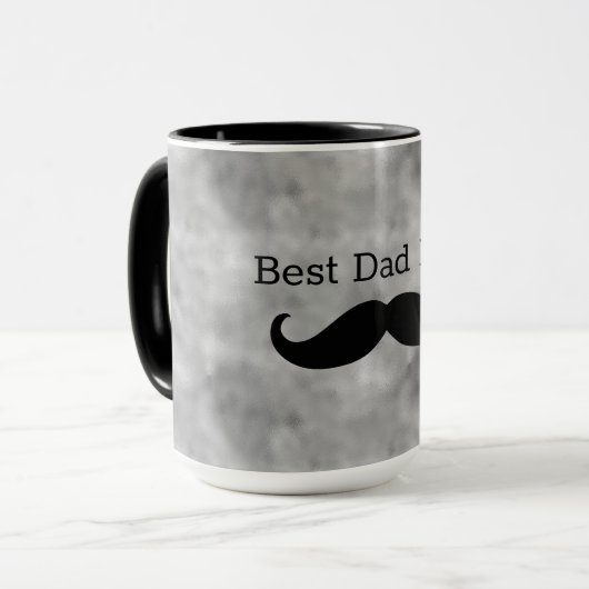 Mug Moustache noire (Devant gauche)