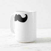 Mug Moustache noire (Devant gauche)