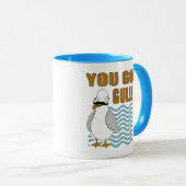 Mug Moustache Seagull You Go Gull (Devant droit)