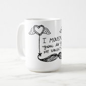 Mug Moustache Valentine (Devant gauche)