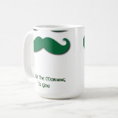 Mug Moustache verte (Devant gauche)
