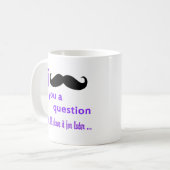 Mug Moustache vous un modèle de Qpc de question (Devant gauche)