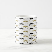 Mug Moustaches Confetti Noir Or (Centre)