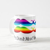 Mug Moustaches de Double-Arc-en-ciel (Devant gauche)