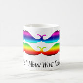 Mug Moustaches de Double-Arc-en-ciel (Centre)